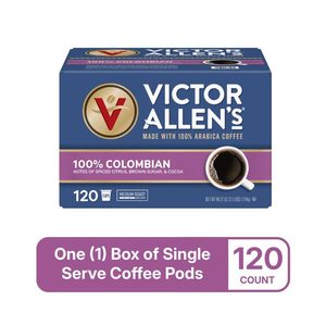 Victor Allen's Coffee 100% Colombian, Medium Roast, 120 Count, Single Serve Coffee Pods - Product Image 2