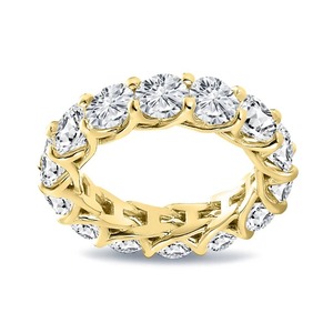 แหวนเพชรปลูกในห้องปฏิบัติการ Eternity Band เพชรบิดรูปตัว U แหวนเงินแท้ที่สวยงาม - Product Image 2