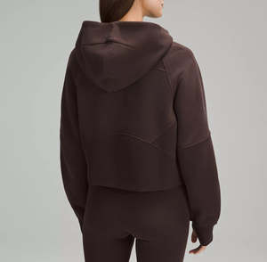 Jersey corto ligero de algodón con media cremallera para mujer, logotipo frontal personalizado, ropa de calle deportiva para gimnasio, Sudadera con capucha, transpirable, respetuoso con el medio ambiente - Product Image 2