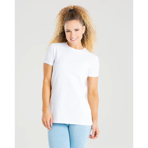 T-shirts d'été tendance à manches courtes 100 % coton, tricotés sur mesure, vierges, coupe oversize, design à panneaux, pour hommes et femmes - Product Image 1