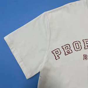 Venta al por mayor de camisetas de manga corta con logotipo personalizado para hombre de corte regular Formal cuello redondo transpirable ecológico de secado rápido - Product Image 3