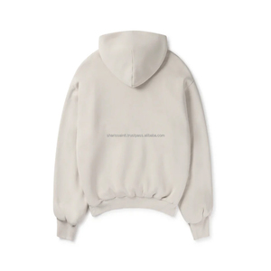 Meilleur Fournisseur 350 GSM Thermique Double Hoodie Personnalisé Vintage Hoodie 100% Coton Tissu Premium Heavyweight Double Layered Hoodie - Product Image 5