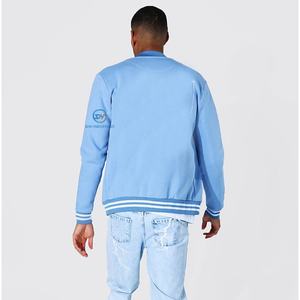 Chaqueta Varsity con Capucha y Mangas de Lana/Viscosa, Resistente al Viento, Nueva, de Alta Calidad, Hecha a Medida, Estilo Casual de Béisbol 2025 - Product Image 3