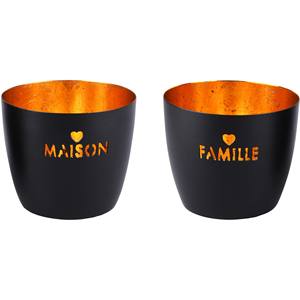 Handmade Iron Metal Christmas <b>Candle</b> Votive <b>Holder</b> <b>Black</b>/White Powder Coating Trending Home Decoration for Holidays Christmas - Product Image 2