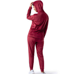 Conjunto de Sudadera con Capucha y Pantalones Deportivos para Mujer, 100% Algodón, Transpirable, Ropa Deportiva para Mujer, Conjunto Deportivo para Mujer - Product Image 6