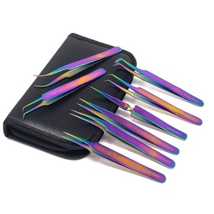 Hermoso Kit de pinzas de acero inoxidable arcoíris Kit de pinzas de precisión - Product Image 1
