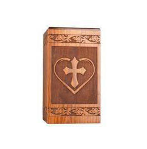 Urnas de cremación de madera marrón de estilo americano moderno hechas a mano de gran calidad para hombres, mujeres y adultos, logotipo personalizado decorativo disponible - Product Image 3