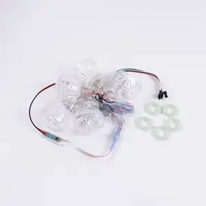 UCS1903 SPI Cabochon LED 60mm 12V RGB LED diversión Luz pixel Luz