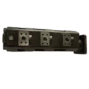 Pompe hydraulique à engrenages tandem multi-sections, pompe à huile hydraulique combinée à trois étages pour engins de construction, vente en gros OEM - Product Image 3