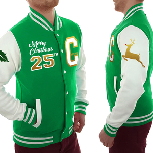 OEM Customised <b>Men's</b> High Quality Varsity <b>Baseball</b> Bomber <b>Jacket</b> Classic Winter Knitted Fleece Stand Sublimation Breathable - Product Image 5
