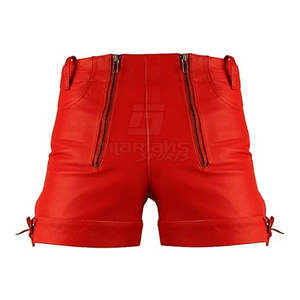 Shorts de Cuero Ligeros al por Mayor, Shorts de Cuero Cómodos, Shorts de Cuero con Logotipo Personalizado para Venta en Línea - Product Image 1