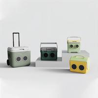 Glacière de camping moderne et tendance 13L 14L 21L 52L, glacière portable pour boissons avec haut-parleurs thermiques en PP