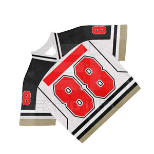 Maillot de football en mesh de haute qualité, col en V, manches courtes, anti-transpiration, maillot de football performant en mesh - Product Image 2