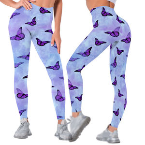 Leggings de yoga imprimés doux, confortables et respirants 2024, avec logo personnalisé à la taille, pour entraînement en extérieur et en salle de sport, prix de gros en promotion - Product Image 6