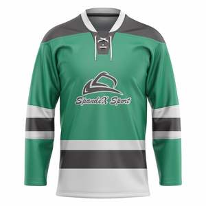 Camisetas de práctica de hockey sobre hielo con sublimación reversible completa MOQ bajo personalizado para hombres - Product Image 1