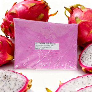 Poudre de jus de fruit du dragon séchée par atomisation, haute solubilité pour boissons instantanées, aliments fonctionnels, approvisionnement OEM, emballage 5kg - Product Image 1