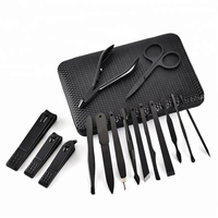 Kit de soin des ongles professionnel luxueux en acier inoxydable |   Ensemble de manucure et pédicure 7 en 1 |   Étui en PU/Boîte cadeau avec logo personnalisé |   Outils de toilettage