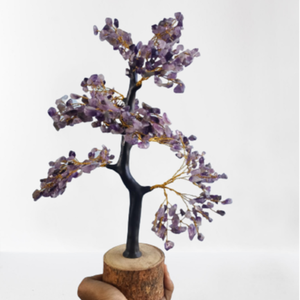 Árbol de Cuentas de Amatista Natural Hecho a Mano al por Mayor, Duradero, con 500 Cuentas de Cristal, Artículo Decorativo para el Hogar e Interior - Product Image 1