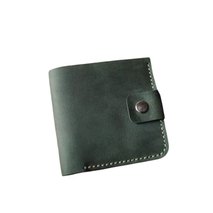 2024 New Design Custom <b>Slim</b> Minimalist WML-0147 RFID Blocking Classic Leather <b>Wallet</b> for <b>Men</b> Vintage Style Open Anti-Theft - Product Image 1