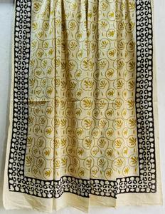 Fabriqué à la main 100% coton écharpe Jaipur traditionnel main bloc imprimé écharpe Boho Chic léger fait à la main doux coton écharpe - Product Image 4