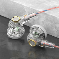 Audífonos Intrauditivos con Cable QKZ MDR HiFi con Bajos Potentes, Cancelación Activa de Ruido, Micrófono, Auriculares Dinámicos para Juegos, 3.5mm
