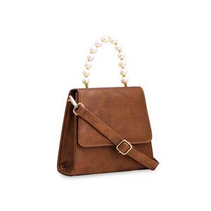 Sac à bandoulière décontracté marron Style Preppy P55607 fermeture à glissière à poignée unique étanche et portable pour l'été et l'hiver - Product Image 2