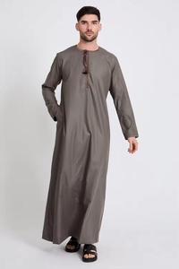 Robe d'hiver marocaine Djellaba à capuche en lin, soie et polyester respirant, sur mesure ODM, taille XS, prêt-à-porter, Jubba courte pour adultes - Product Image 5