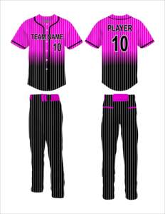 Uniformes de entrenamiento de verano personalizados Conjunto de camisetas de béisbol Último diseño Ropa deportiva de equipo transpirable de secado rápido Uniforme de béisbol OEM - Product Image 4