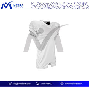 Jersey de fútbol americano de diseño personalizado hecho en Pakistán, camiseta de manga corta Unisex transpirable de talla grande impresa para el verano - Product Image 4