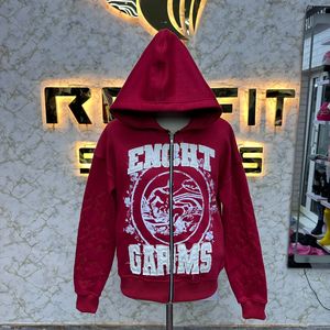Bon matériel Odm Services la plus demandée fermeture éclair sweat à capuche bouffée imprimé fabriqué en usine pas cher prix sweats à capuche hommes sweats à capuche - Product Image 1