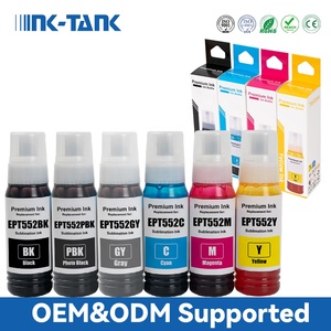 INK-TANK EPT 552 T552 554 555 Recharge de bouteille compatible premium à base d'eau Encre pour <span class=keywords><strong>Epson</strong></span> <span class=keywords><strong>ET</strong></span>-8500 <span class=keywords><strong>ET</strong></span>-<span class=keywords><strong>8550</strong></span> L8160 L8180 - Product Image 1