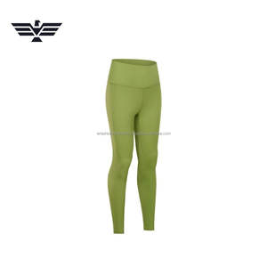 Meilleurs ensembles de vêtements de sport pour femmes de haute qualité, pantalons de yoga à taille haute élastique, en spandex/nylon, extensibles et respirants - Product Image 1