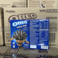 Vente chaude Oreo Chocolat Gaufrette Rouleau 54g Crème Aromatisée Biscuit Exotique Collations Délicieux Goût Sucré Boîte Biscuits En Gros