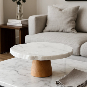Premium Marble Cake Stand Elegant Wedding Dessert Display Modern Kitchen Counter Decor Bestselling Wholesale Cake Tools - Product Image 6