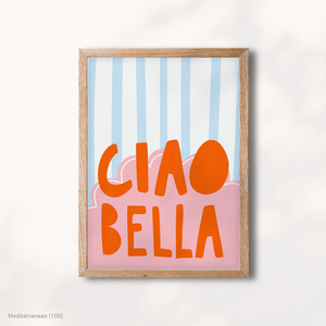 Mediterranean Modern Fresh Feminine Popular Youthful Premium Canvas Decor with Wood <b>Frame</b> - Product Image 1