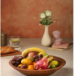 Cuenco de madera lisa para servir. Versátil para ensaladas, frutas o decoración. Disponible a precios de mayorista. - Product Image 3