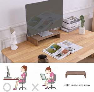 Monitor Stand Wooden <b>Desk</b> Stand <b>Wood</b> for Computer/Laptop/TV Printer Monitor Arms & Stands <b>Desk</b> Riser for <b>Office</b> Desktop Workspac - Product Image 6