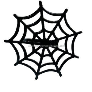 Rond de serviette en métal robuste avec une finition noire élégante, parfait pour la décoration de table de mariage et d'hôtel moderne - Product Image 1