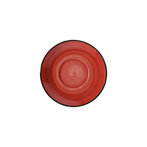 Juego de Vajilla Elegante Rojo Moderno de Porcelana Premium Passion, Plato de 17 cm y Tazón Consomm, Apto para Lavavajillas, Ideal para Fiestas - Product Image 1