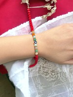 DAFNI BIG PAZAR Werbeartikel Böhmisches Perlenarmband Naturstein Handgefertigt Unisex Geschenk Istanbul für Muttertag Valentinstag