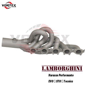 Système d'échappement en acier inoxydable Collecteurs de tuyaux d'échappement Bouclier thermique pour Lamborghini Huracan EVO STO Isolation en céramique de bambou - Product Image 3