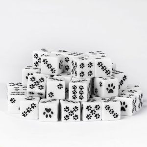 <span class=keywords><strong>Dés</strong></span> en acrylique personnalisables de 16 mm, adaptés aux jeux de rôle sur table, <span class=keywords><strong>dés</strong></span> noirs et blancs D6, <span class=keywords><strong>dés</strong></span> de jeu - Product Image 5