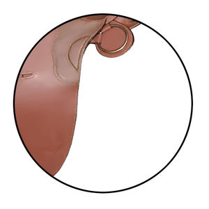 Selle de stock en cuir véritable de qualité supérieure faite à la main, légère et flexible avec un soutien confortable pour une conduite toute la journée - Product Image 6