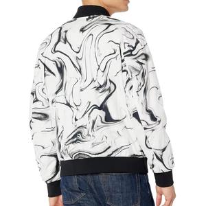 Veste bomber légère de couleur unie à fermeture éclair sur le devant pour homme, prix de gros, best-seller - Product Image 5