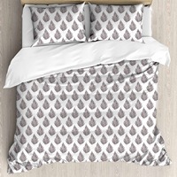Ensemble de draps de lit de luxe ensemble de quatre pièces 100% coton draps de lit imprimés modernes king size à bas prix de l'Inde par Avior