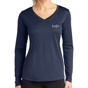 2024 T-shirt en polyester à la mode pour femmes respirant séchage rapide dames T-Shirts OEM ODM bas quantité minimale de commande t-shirts fabricant du Bangladesh - Product Image 5