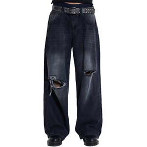 Pantalones de chándal desgastados informales para hombre de alta calidad, transpirables, ecológicos, ligeros, personalizables, logotipo y precio de diseño - Product Image 2