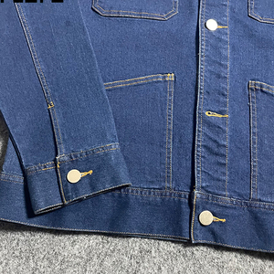 Denim <b>Jacket</b> Autumn Winter High End Limited Release Washed Blue Street Wear Design Men's & Women's Wide Fit Denim <b>Jacket</b> - Product Image 3