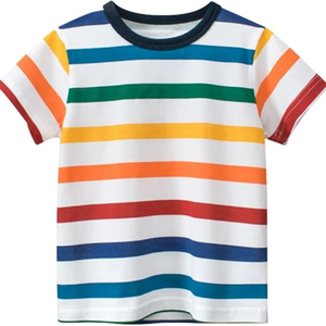 Enfant en bas âge garçon tricoté coton t-shirt personnalisé Applique Boutique vêtements été enfants garçon vêtements chemises à bas prix - Product Image 5