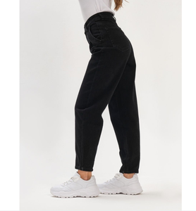 กางเกงยีนส์เอวกลางแบบสั่งทำสำหรับผู้หญิงกางเกงยีนส์ทรงหลวมสำหรับคุณแม่ - Product Image 2